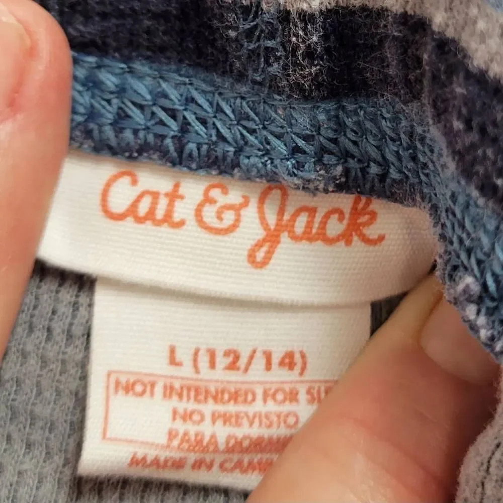 Cat & Jack stripped pajamas L12/14